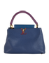 GM Capucines Bag, &pound;1,600, Handbags, Blue, Leather, Front view